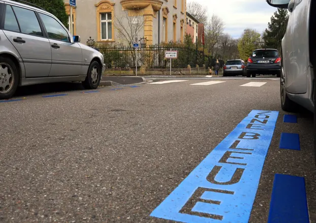 Stationnement en zone bleue