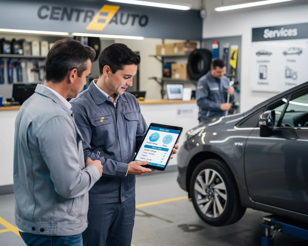 garagiste, concessionnaire ou centre auto